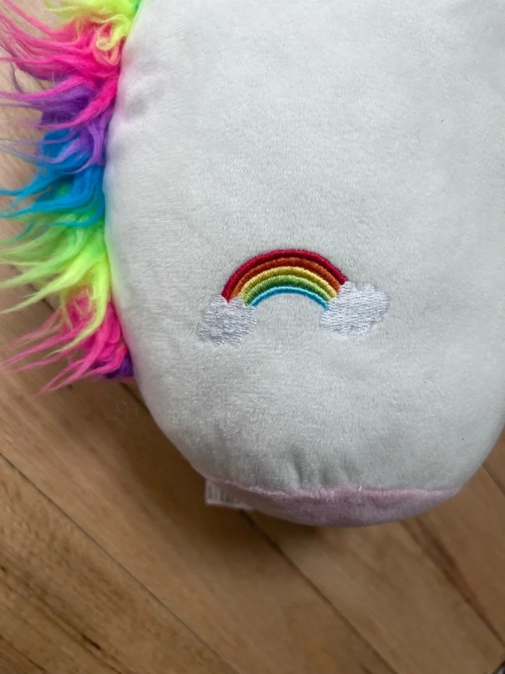 Unicorn Seat Belt Pillow designed for Travel. Sleeping/Resting During Car Rides